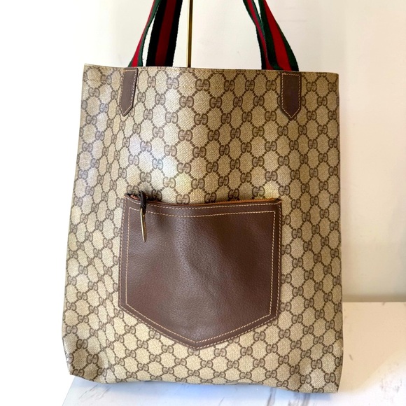 VINTAGE GUCCI GG Logo Monogram  TOTE Bag. - Picture 1 of 11